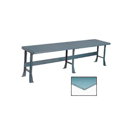 Global Industrial Production Workbench w/ Steel Square Edge Top, 96inW x 36inD, Gray 500371
